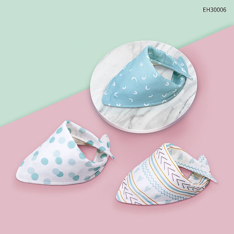 Baby Lätzchen Unisex für Jungen & Mädchen 100% Baumwolle Baby Bandana Sabbern Lätzchen 3 Schichten Weichen, Saugfähigen für Neugeborene Drooling & zahnen: EH30006