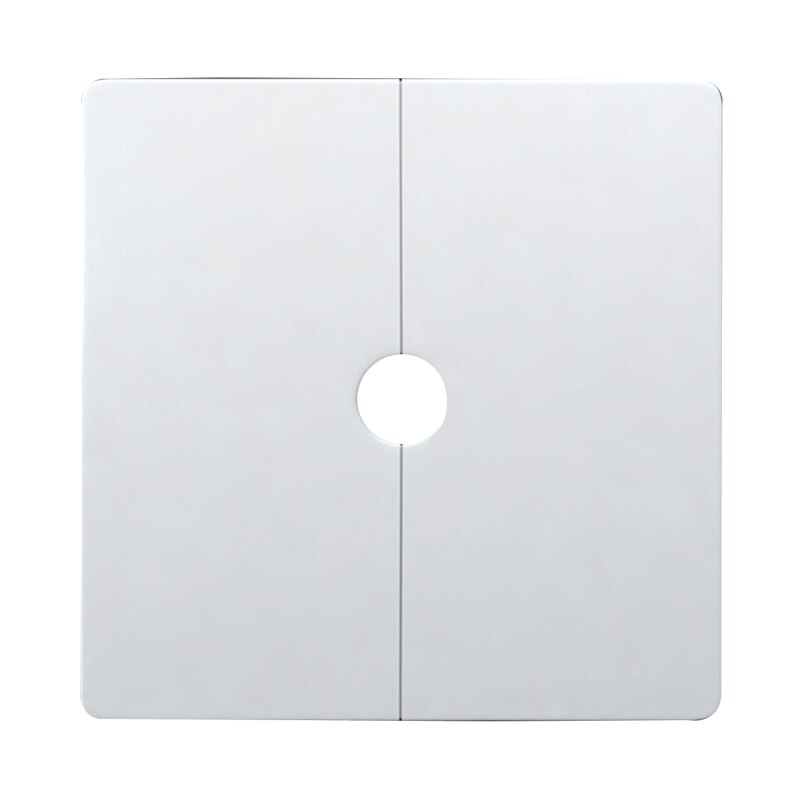 N0HB Plastic Split Square Escutcheon Plate Wall Split Flange Snap-on Hole Decorative Cover for Home, Office, Shopping Mall
