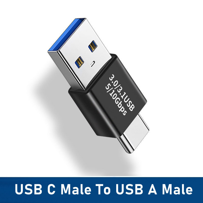 USB 3,0 Stecker USB Zu USB Adapter 5Gbps Gen1 Männlichen zu Männlich-weibliche USB Konverter SSD HDD Kabel Extender USB 3,0 Extension Plug: schwarz