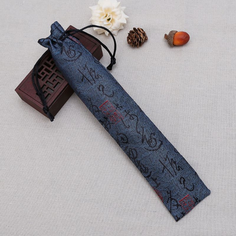 Sac en éventail pliable décoratif de Style calligraphie chinoise, anti-poussière, QX2E