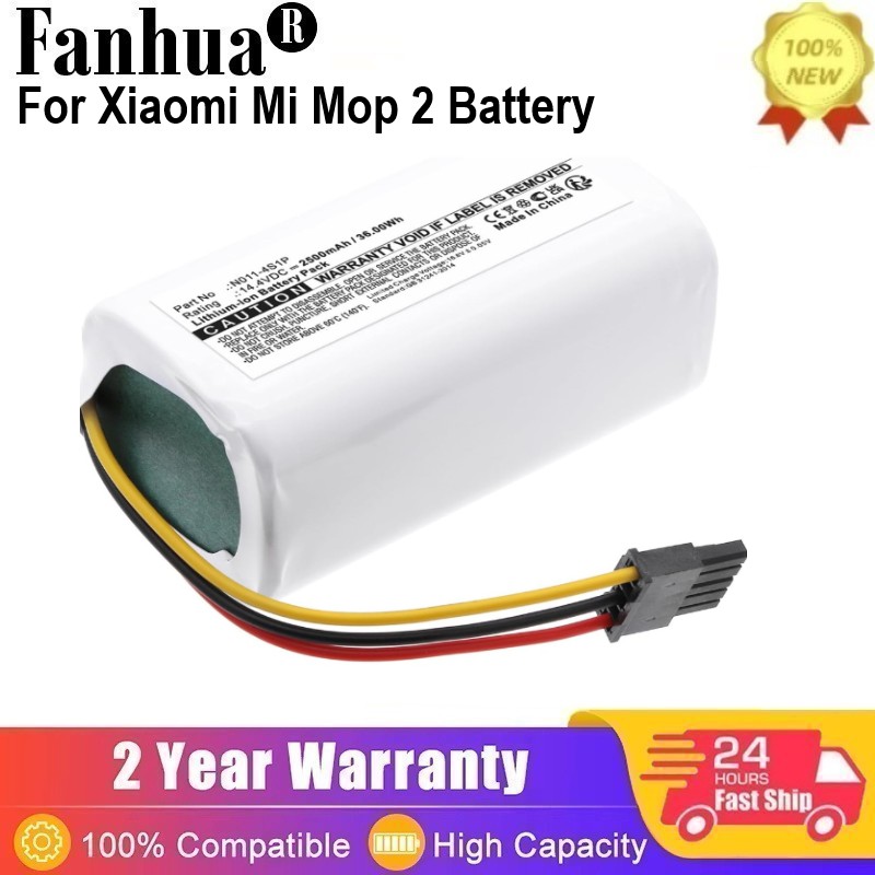 Akku für xiaomi mi robot vacuum mop 2 lite staubsauger mit ultrahoher kapazität, für xiaomi 260v-4 s 1p z143-4 s 1p e10 e10c