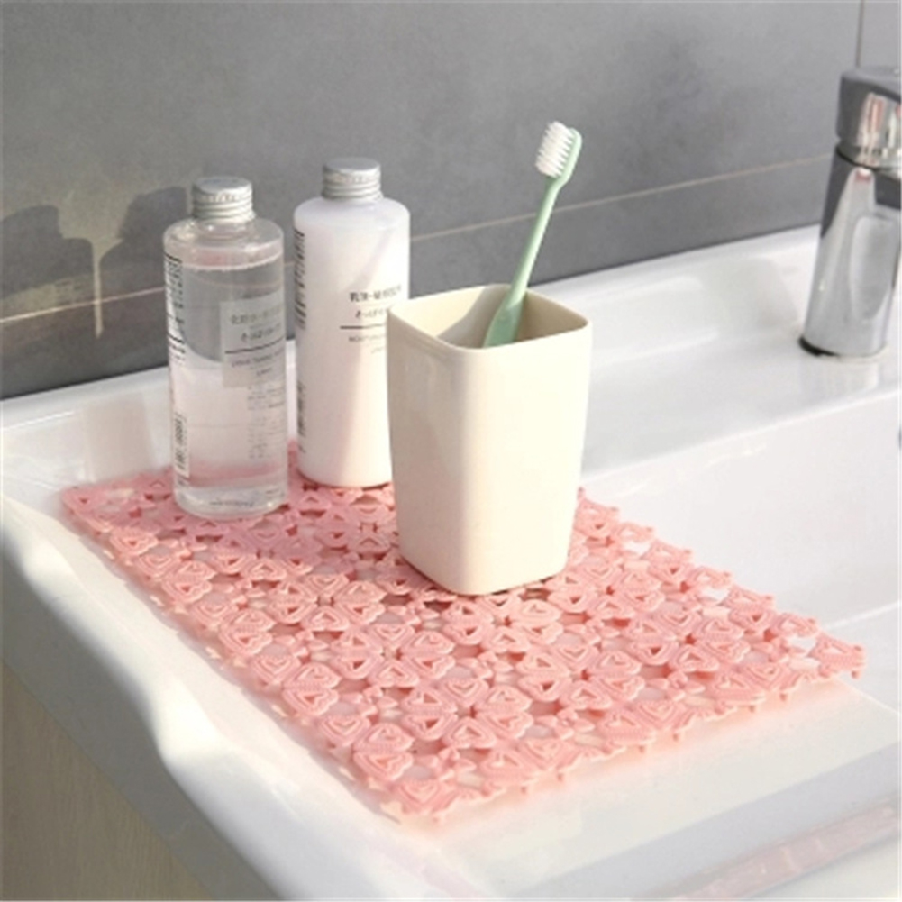 Diy Multifunctionele Uitsparing Splicing Waterdichte Badmat Douche Badkamer Antislip Mat Puzzel Coaster Isolatie Mat Accessoires