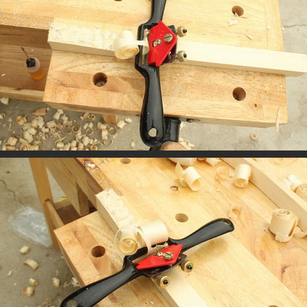9 Inch Woodworking Hand Planer Blades Tool Deburring Router With Screw Adjustable Wood Planer Cutting Machine Edge Spoke Shave