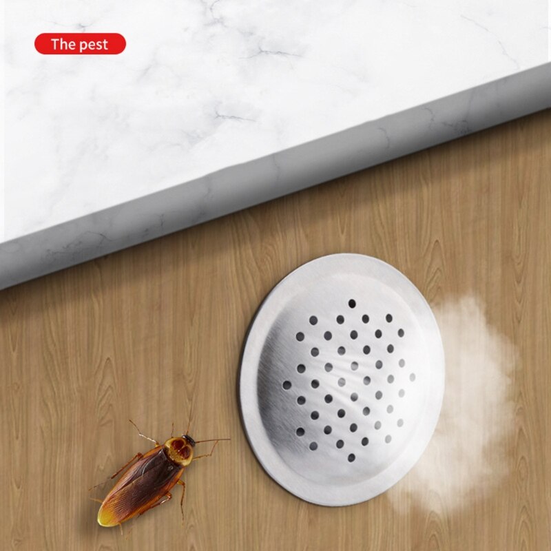 Rejillas de ventilación de acero inoxidable, cubierta de rejilla de agujero de malla, capó de ventilación de conductos planos, sistema de ventilación redondo, salida de aire de pared