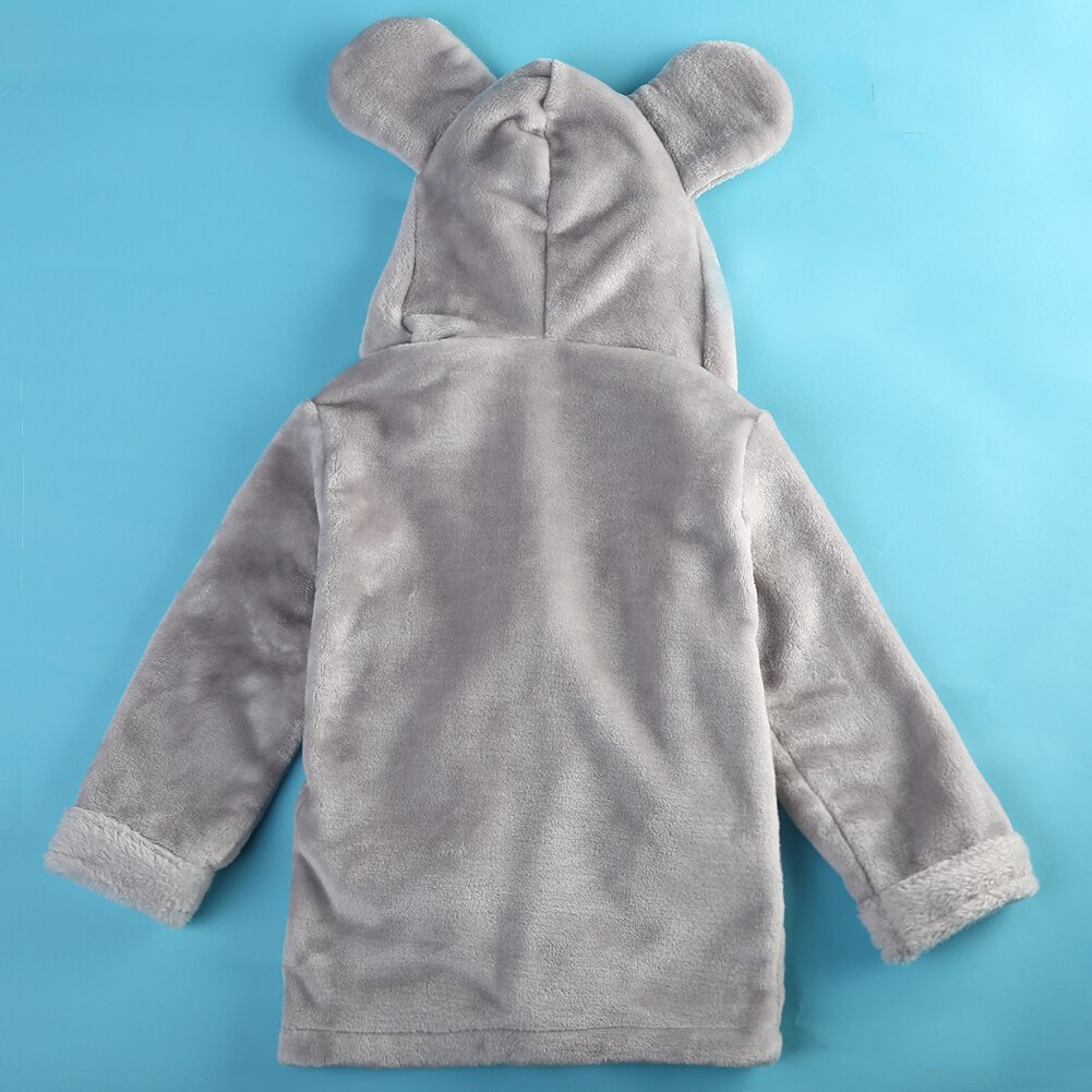 Cute Hooded Baby Infant Girl Boy Cotton Bath Towel Wrap Bathrobe Cute Cartoon Mouse/Panda/Bunny Bath Robes 1-5Y