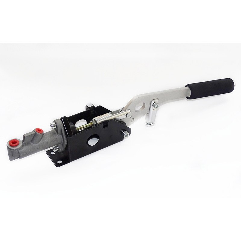 Silver Universal Car Hydraulic Handbrake Vertical &amp; Horizontal 25cm Rally Racing E-Brake Lever Device Master Cylinder