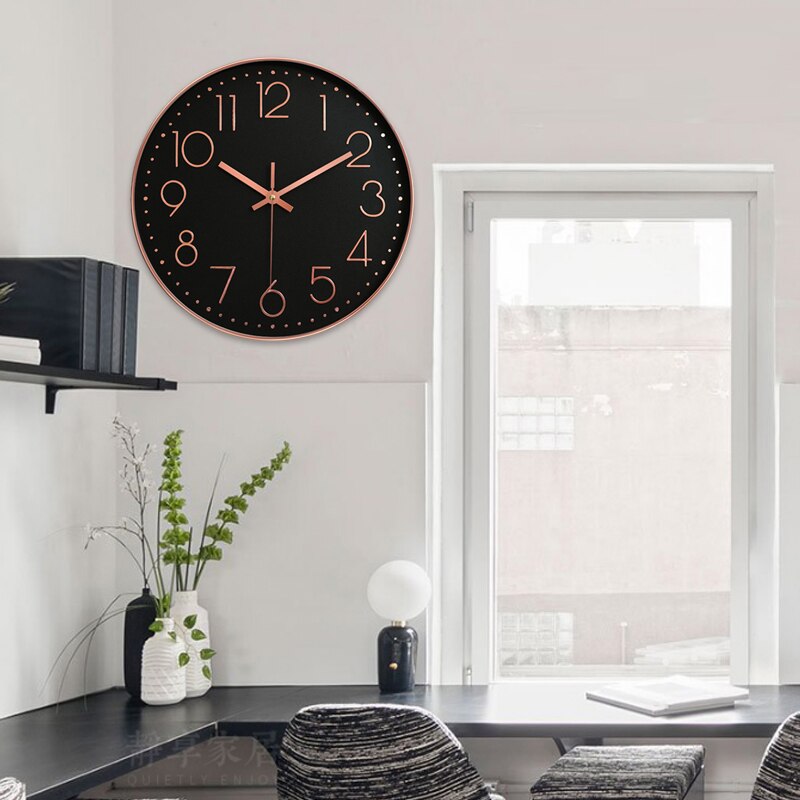 Rose guld kvarts ur til soveværelse hotel til digitalt ur vægur kontor stue boligindretning til ornament