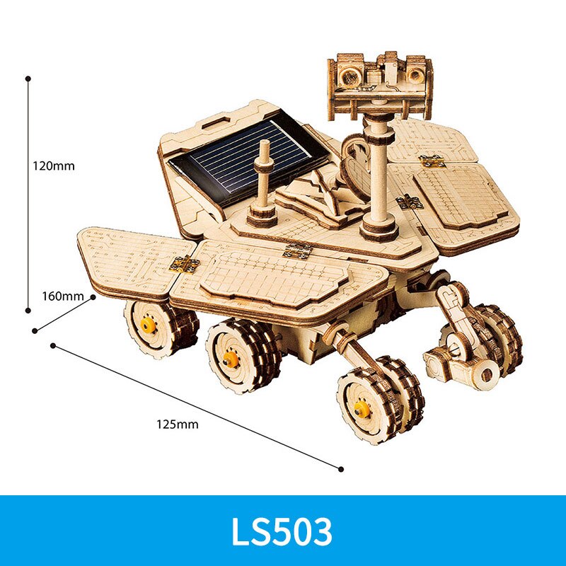 Robotime ROKR DIY 3D Wooden Puzzle Gear Model Building Kit Toys for Children Teens: LS503