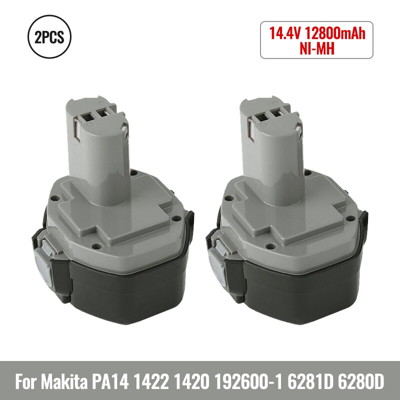 Batería de repuesto original para Makita, 14,4 V, NI-MH, 6800mAh, 14,4 V, PA14, 1420, 1422, 1433, 1434, 1435, 1435F, 192699-A