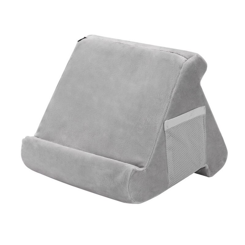 Kussen Foam Laptop Reizen Lapdesk Slapen Cooling Pad Tablet Stand Houder Stand Lap Kantoor Rust Kussen Voor Ipad Met Zak: grey