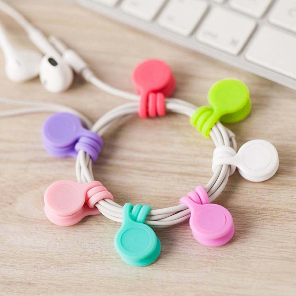 Auto Cable Wire Organizer Winder Smart Wrap For Headphone In Ear Earphones Support