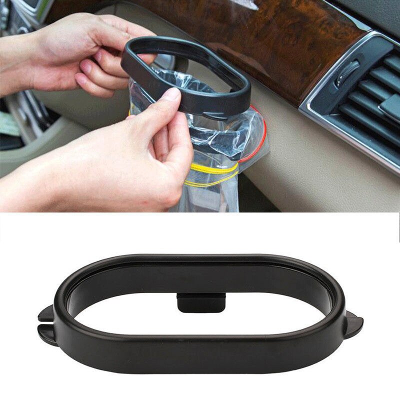 Durable Foldable Car Trash Bin Frame Auto Garbage Organizer Holder Bag Bucket