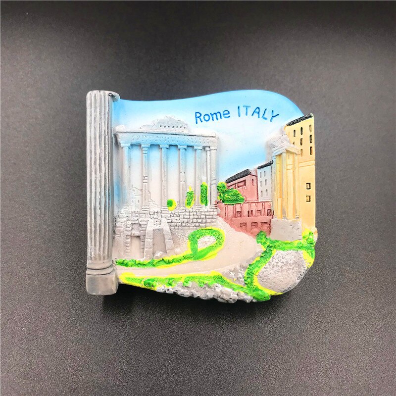 Imán de resina para nevera, decoración del hogar, Colección conmemorativa de Turismo de Roma, Venecia e Italia: Rome  Italy