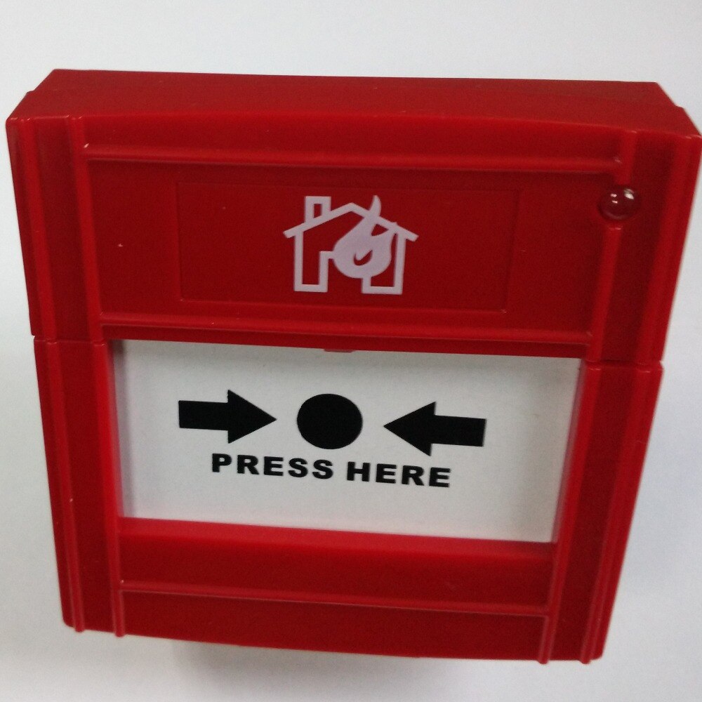 5pcs/Lot CJ-SB106 2 wire Fire Alarm button Conventional Manual Call Point Easy to press in emergency condition Reset by key
