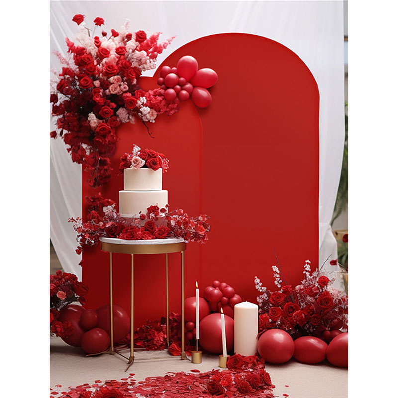 Festival Wedding Arch Cover Elastic Thick Covers for Backdrop Stand Solid Photographic Background Birthday Party Decoration