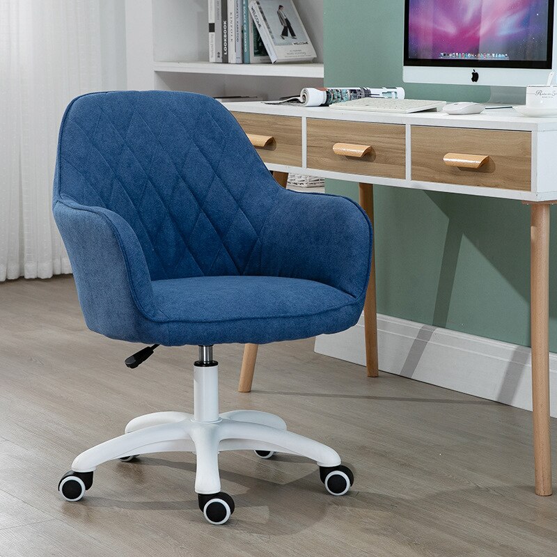 Computer Chair Student Household Dormitory Study Chair Study Writing Chair Net Red Chair: Fabric sapphire blue