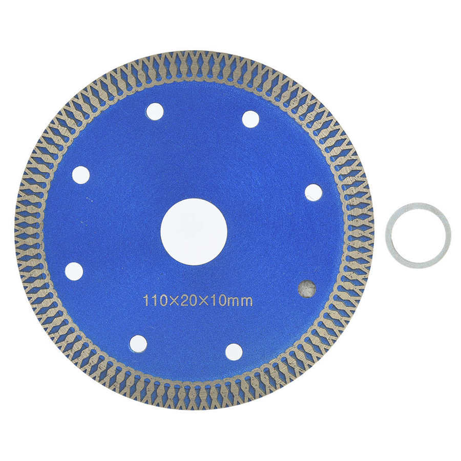 110mm Circular Saw Wheel Ceramic Porcelain Tile Cutting Blade Black/Blue