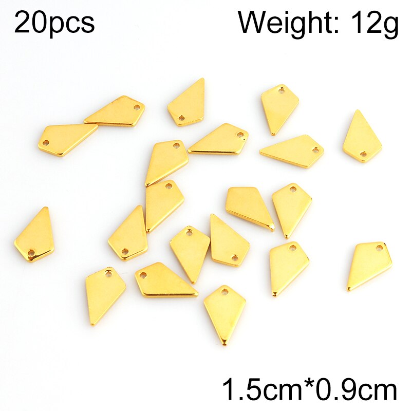 20 Stks/partij Hanger Sieraden Maken Rvs Hangers Stempelen Dog Tags Charms Diy Ketting Hanger Sieraden Vinden Groothandelaren: Rhodium Plated