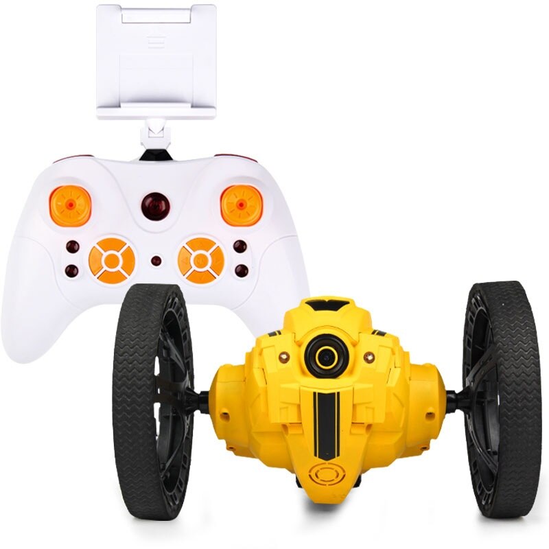 RC Car with Camera 2.0mp Jumping Sumo WIFI Bounce Car PEG SJ88 4CH 2.4GHz Toy with Flexible Wheels Remote Control Toys