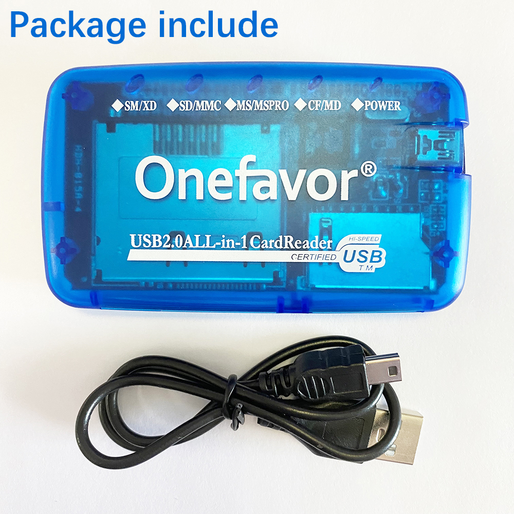 Portable Memory Card Reader SM Card Reader High Speed USB 2.0 All in One Cardreader Supply for SM SD MMC Memory Stick