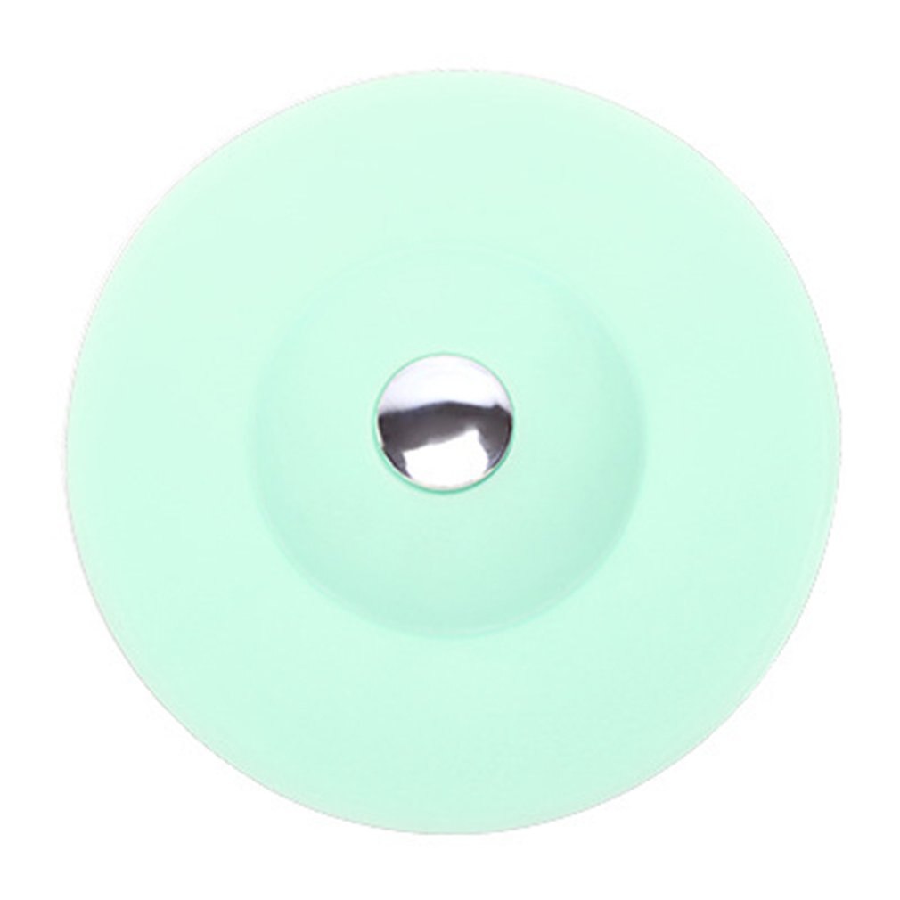 Desodorante de silicona de goma que presiona la cubierta del drenaje del piso baño cocina lavabo redondo tapón del fregadero FILTRO DE ALCANTARILLADO: green