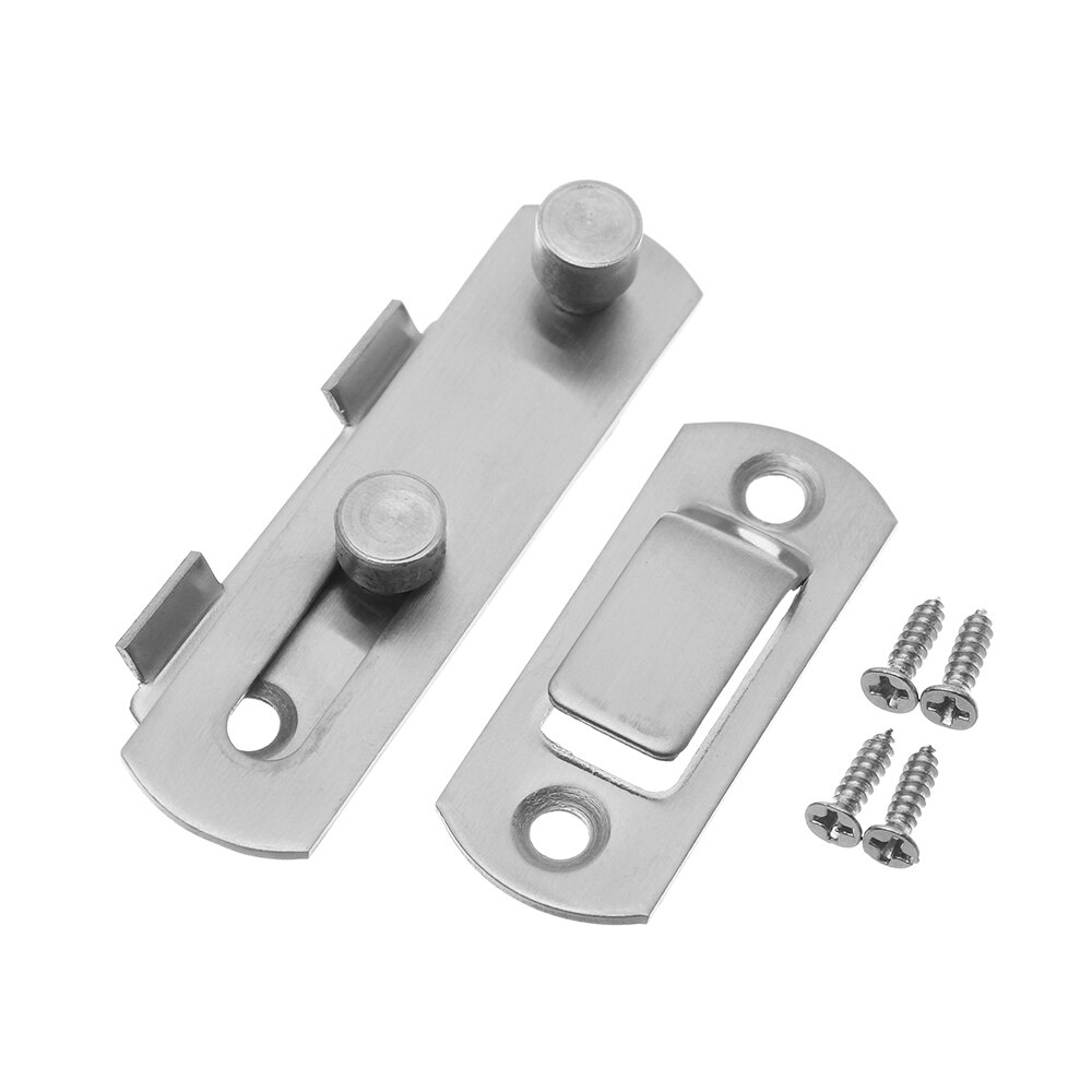 Stainless Steel Hasp Door Bolt Cabinet Catches Window Catch Lock Silent Gate Buckle Padlock Clasp Furniture Hardware Fittings
