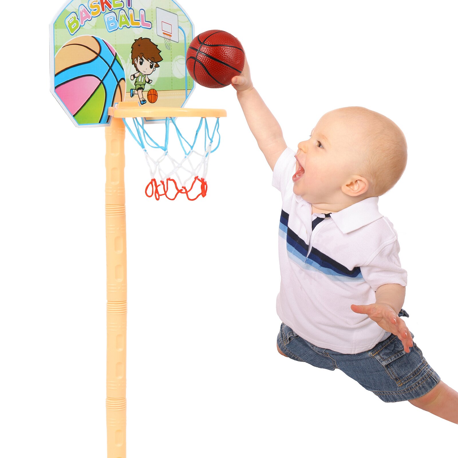 1 set children's basketball game indoor outdoor sports toy throwing children