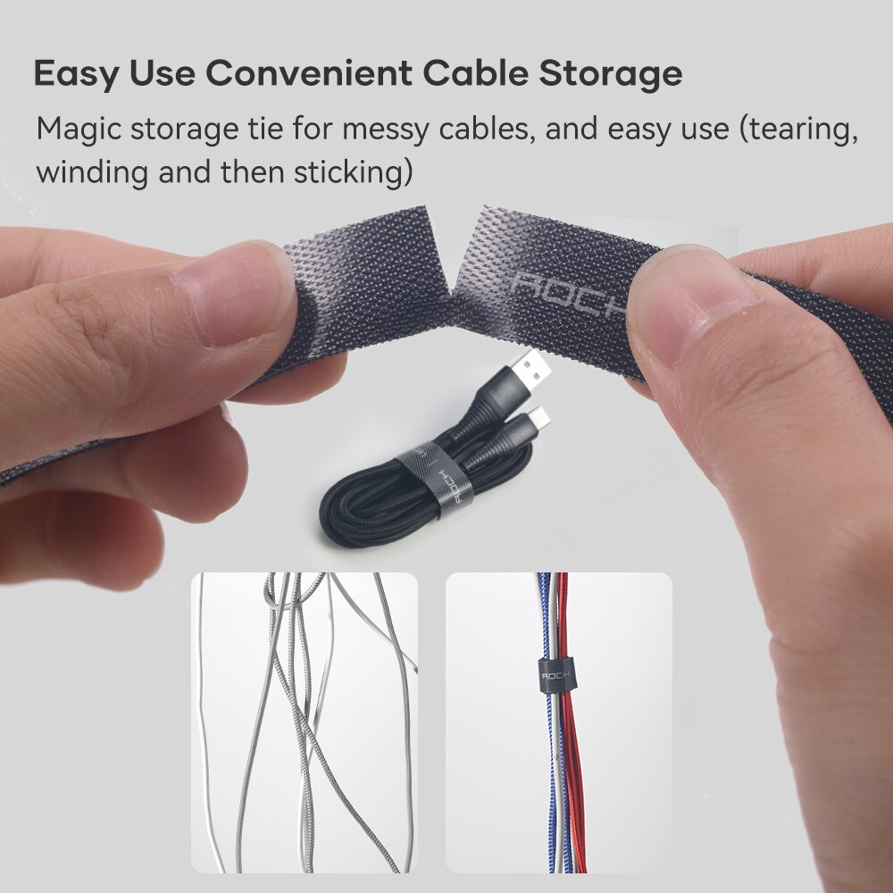 Felsen 3M USB Kabelbinder Nylon Kabel Organizer Multifunktions Nylon Riemen Verschluss Mehrweg Magische Band Band Kabel Verwaltung Wickler