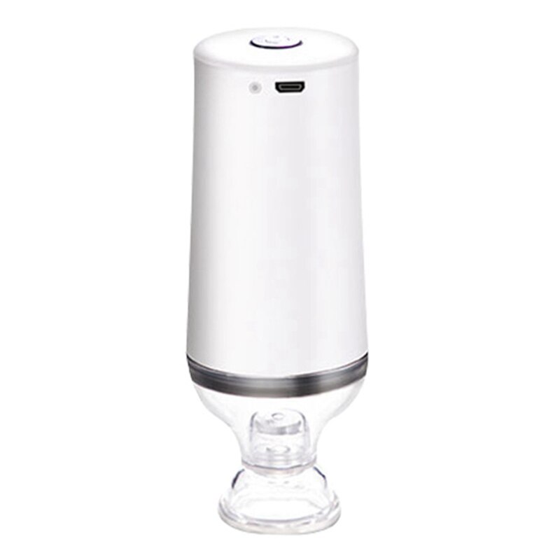Mini Vacuum Pump For Clothes Food Vacuum Storage Bag USB Charging Electric Fresh-Keeping Sealing Machine Home: Chocolate