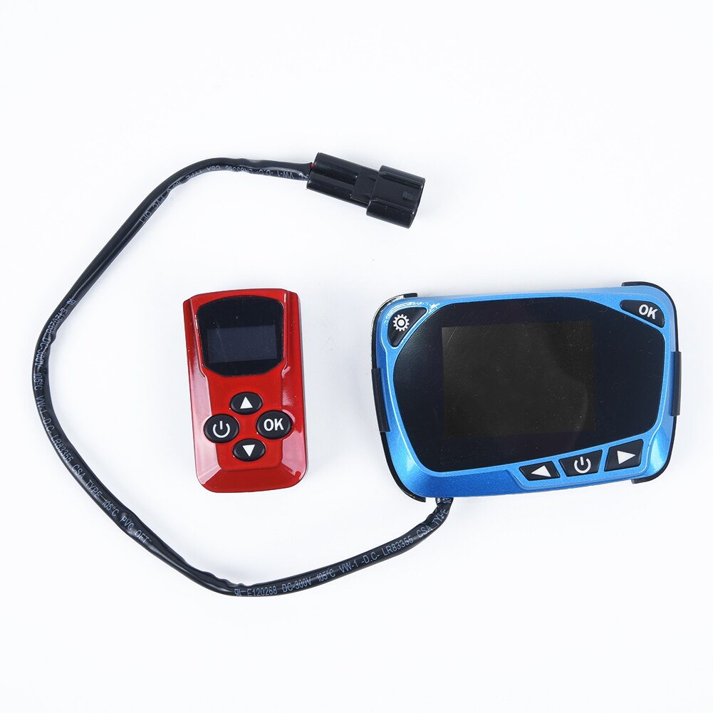 Car Heater Controller Auto Inner Engine Air Diesel Red+Blue Monitor Switch Set