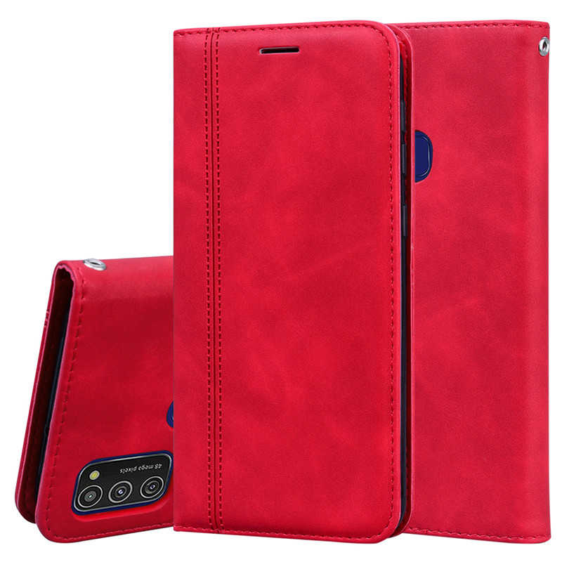 M21 Case Voor Samsung Galaxy M21 Luxe Lederen Portemonnee Flip Kaarthouder Telefoon Case Voor Samsung M21 SM-M215FZGUSER M215 Cover