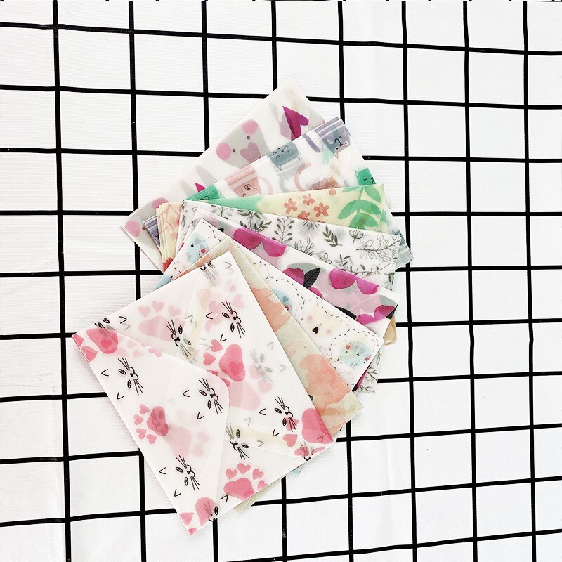 60PCS/pack Kawaii Mini Colorful Paper Envelope Cute Small Baby Craft Envelopes For Wedding Letter Invitations