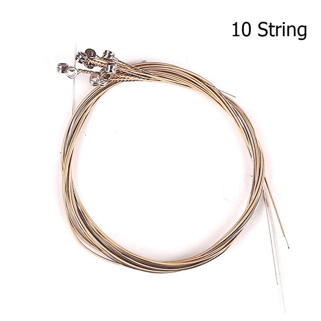 7 10 16 19 21-Strings Lyre Harp String Set Replacement Accessories Musical Instrument String Green Instrument Laiya Piano: 10 String