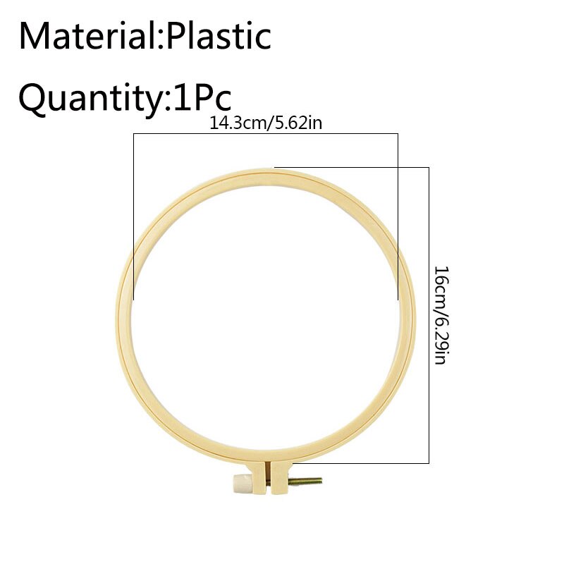 Multi-Size Plastic Embroidery Cross Stitch Hoop Embroidery Hoop Ring Frame DIY Craft Sewing Tools 1Pcs: P04