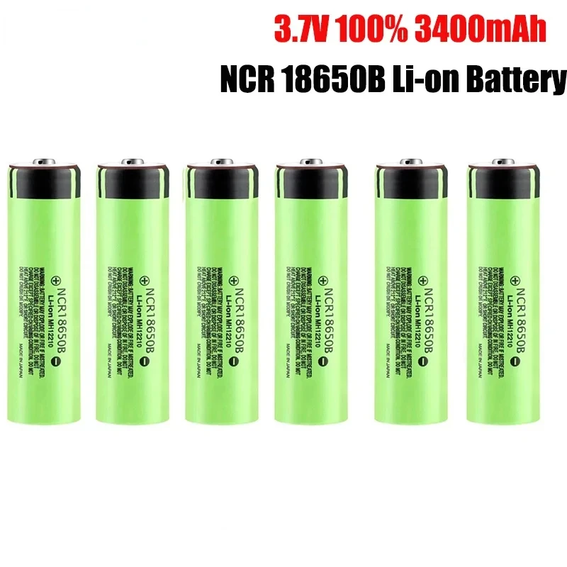 2024New Original NCR18650B 3,7 V 3400 mah 18650 Lithium-Akku Für Taschenlampe Spielzeug Auto Kamera batterien Ladung Batte