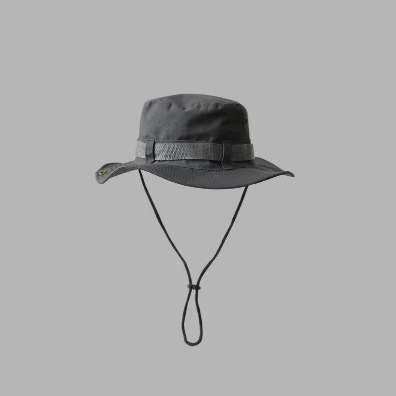 Sun Hats for Men Outdoor Fishing Cap Wide Brim Anti-UV Protection Women Bucket Hat Summer Hiking Fisherman Caps: army green