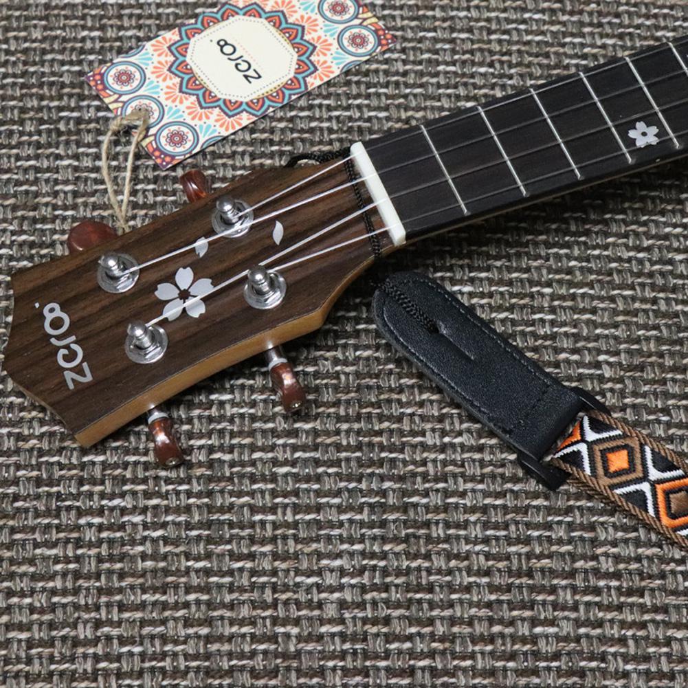 Elektrisk guitarrem national stil bælte med skrå nitter til akustisk guitar bas ukulele skulderrem