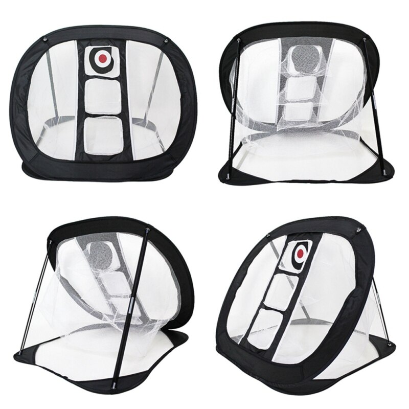 Nylon Golf Practice Net Golf Indoor Outdoor Chipping Pitching Cages Portable Golf Practice Training Aids Mats