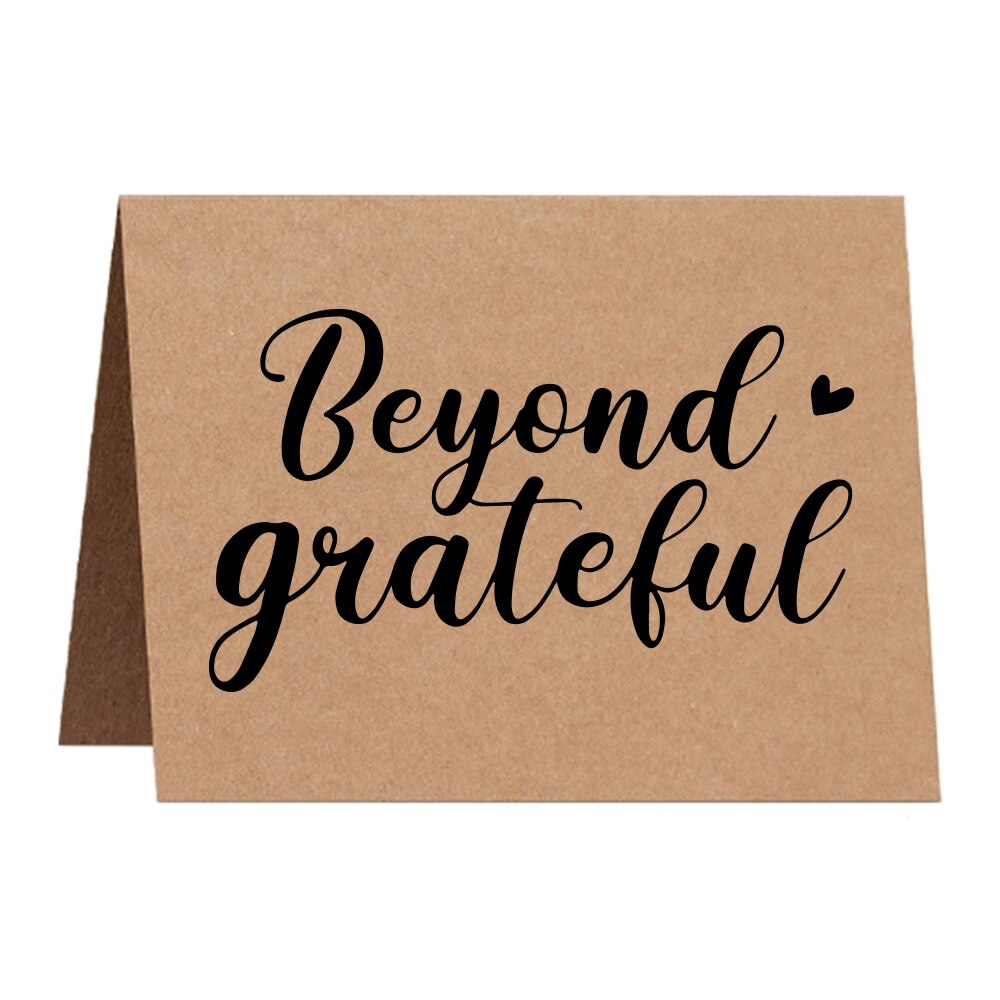 10Pcs Kraft Paper Thank You Card Large 4x6'' Business Note Cards Perfect For Graduation Baby Shower Wedding Greeting Cards: A10