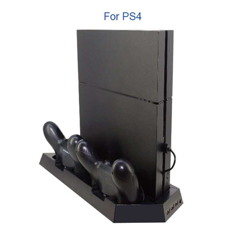 Convient pour PS4 / PS4SLIM / PS4PRO support Vertical Ultra-mince 3 In1 Base de refroidissement de ventilateur universel