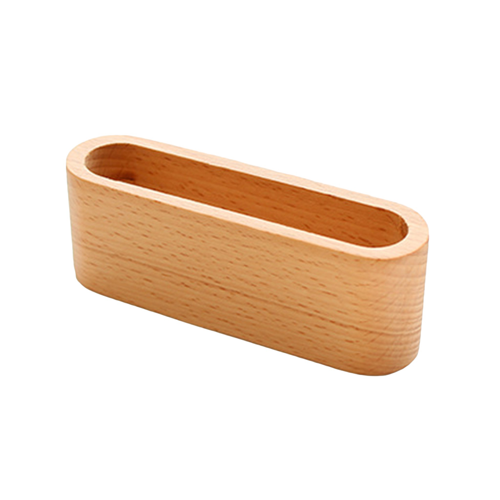 Scatola porta biglietti da visita desktop multiuso porta biglietti da visita in legno 20 fogli capacità forniture per ufficio di facile accesso