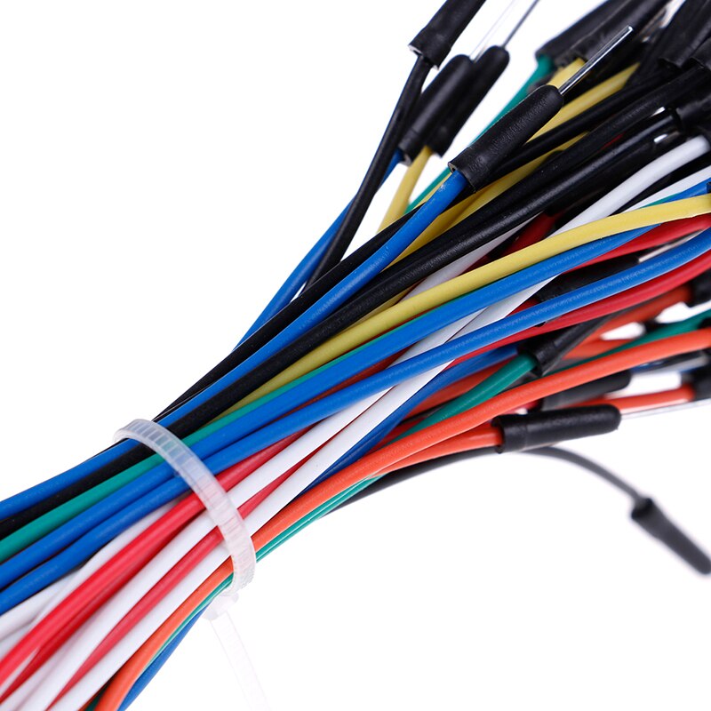 65pcs/lot Jump Wire Cable Male To Male Flexible Jumper Wires For Breadboard DIY Starter Kit 16cm-24.8cm