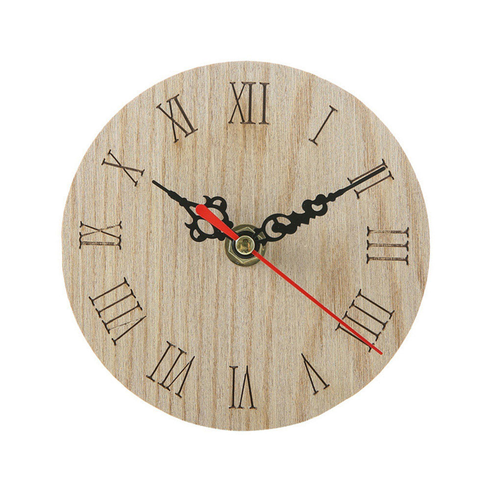 Nouvelle petite horloge murale en bois | Décor Vintage Chic pour salon cuisine bureau: 2