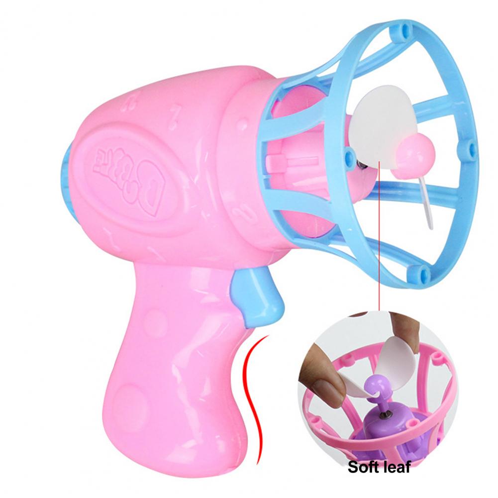 Bubble Blower Electric Long Lasting Plastic Double Bubble Blower Fan for Kids