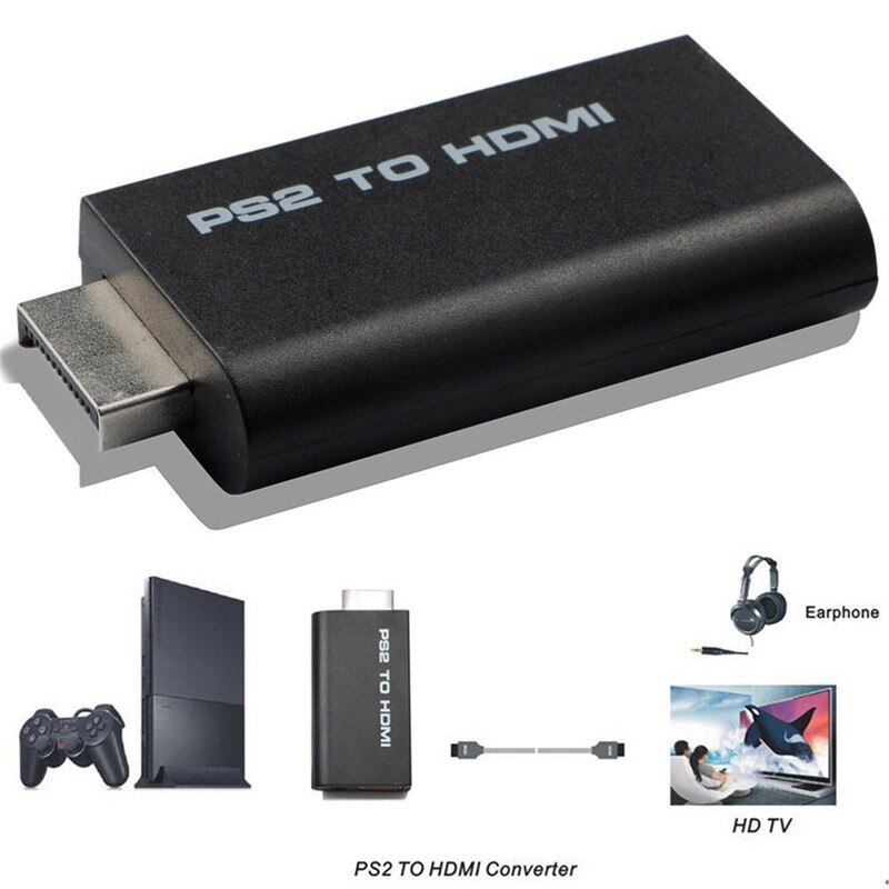 HDV-G300 PS2 Naar Hdmi Compatibel 480i/480P/576i Audio Video Converter Adapter Audio-uitgang Ondersteunt Alle PS2 display Modes