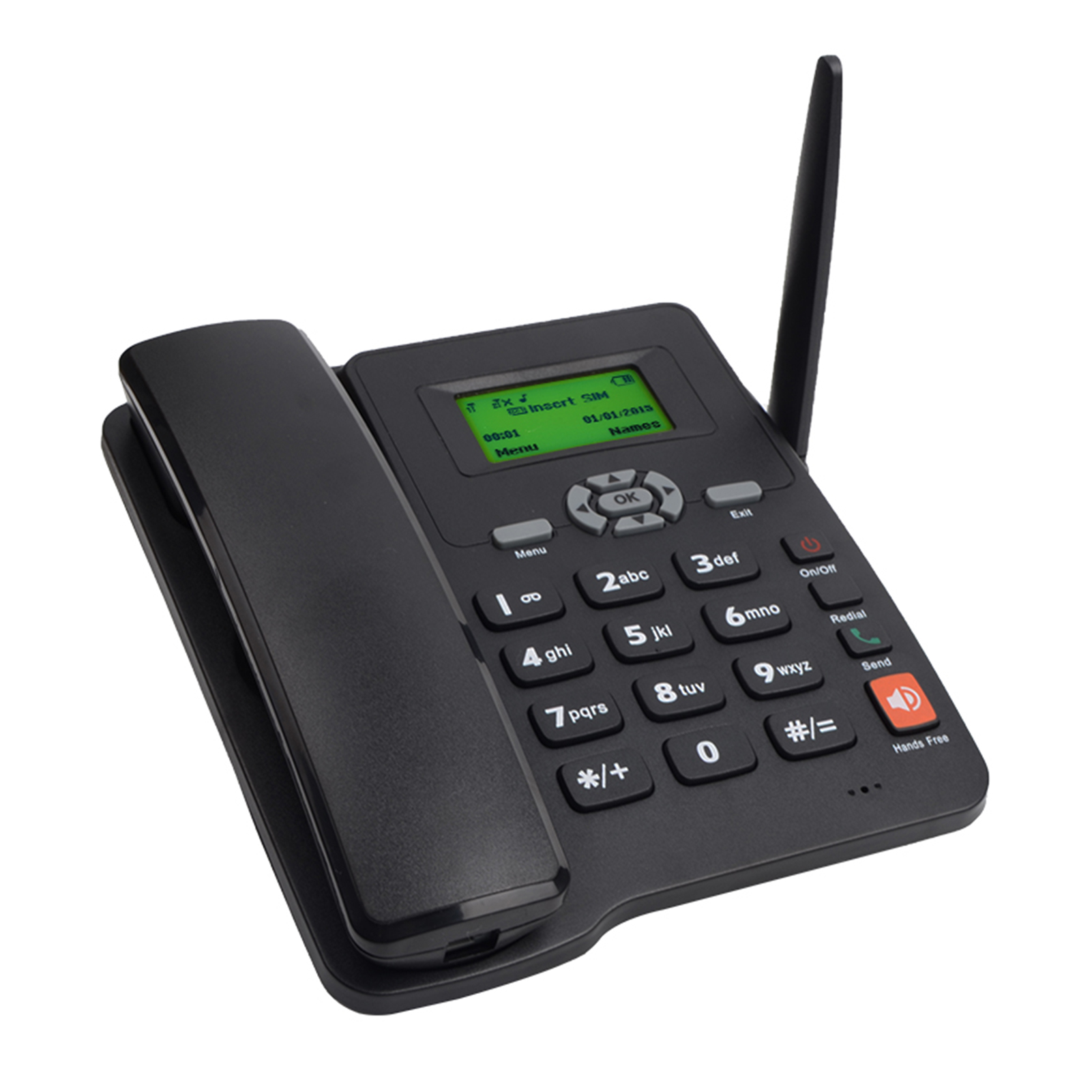 Draadloze Telefoon Desktop Telefoon Ondersteuning Gsm 850/900/1800/1900Mhz Dual Sim-kaart 2G Vaste draadloze Telefoon Met Antenne Radio