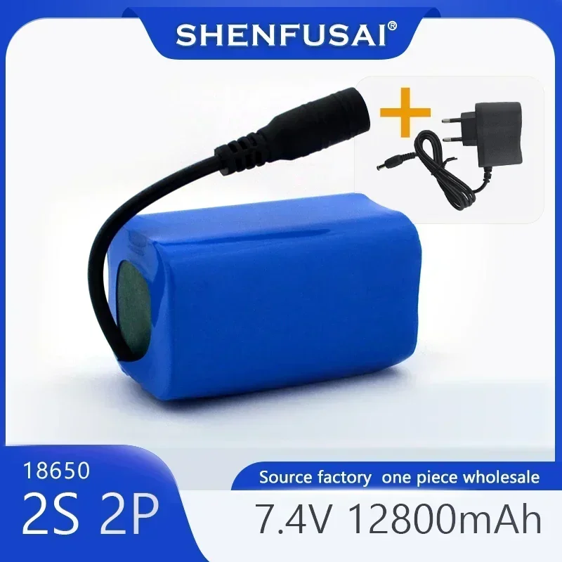 Batería Lipo mejorada, 7,4 V, 12800mah, T188, -5, T888, V007, H18, C18, Fernbedienung, Angeln, Colonia Boote, Ersatzteile