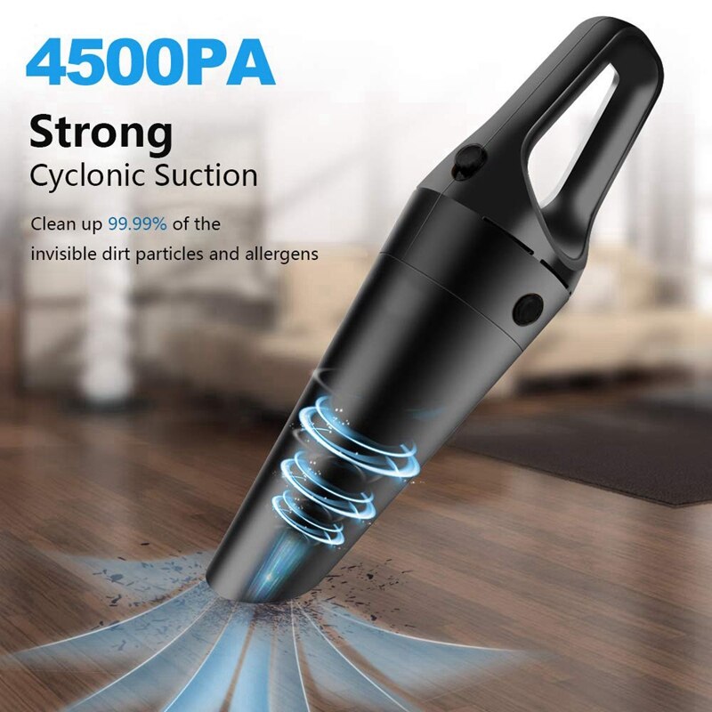 Handheld Vacuum, Cordless Vacuum Cleaner, Rechargeable Car Vacuum With Strong Suction, Lightweight Wet Dry Vacuum Cleaner For Ho