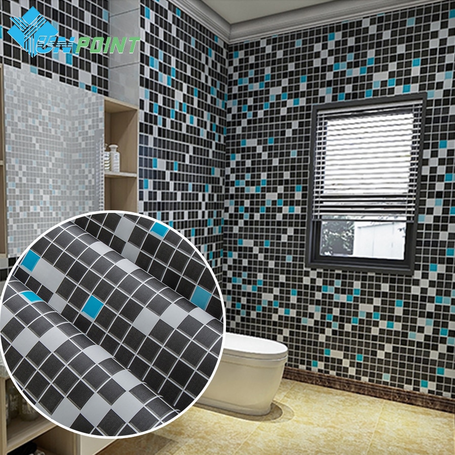 0.4 x 3m keukenkookplaat waterdichte kast zwarte zelfklevende muurstickers pvc hittebestendig behang badmozaïek sticker