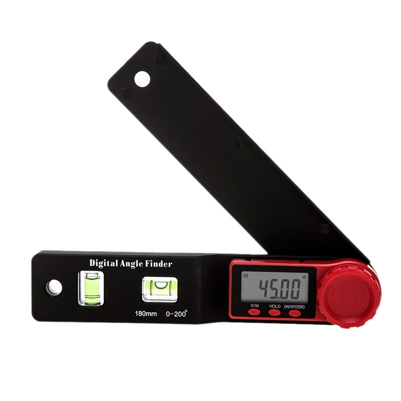 2 in 1 Digital Meter Angle Inclinometer Spirit Level Angle Ruler Electron Goniometer Protractor Angle Measuring Tool: Yellow